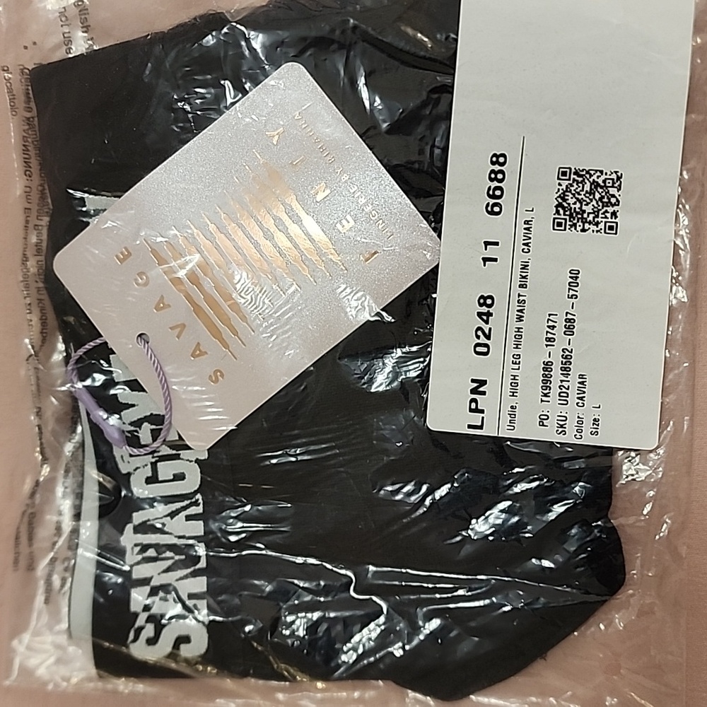Savage X Fenty Black High Waist Bikini